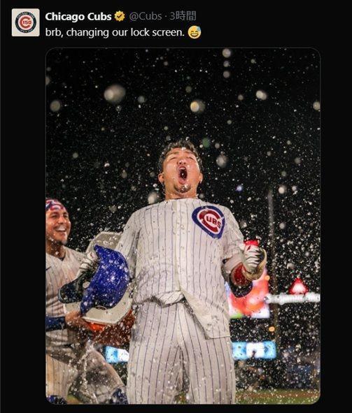 カブスのＸ（＠Ｃｈｉｃａｇｏ　Ｃｕｂｓ）より