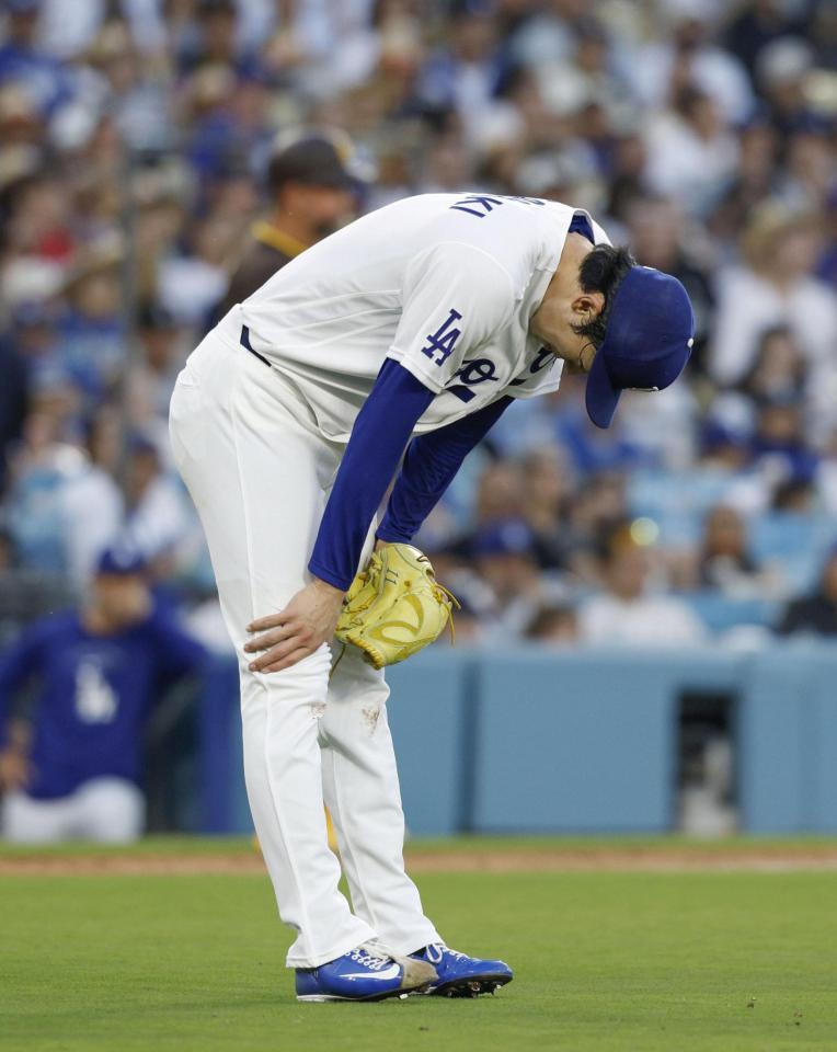 ２回、クロネンワースに３ランを浴びたドジャース・佐々木（共同）
