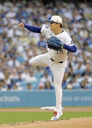 　パドレス戦に先発した山本（共同）