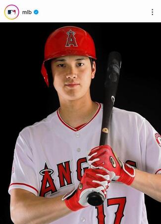 エンゼルス時代の大谷。ＭＬＢ公式インスタグラム（ｍｌｂ）より