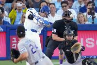 １回、ＭＬＢ通算３００号を放った大谷 (提供・AP /アフロ)