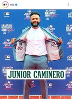 レイズのカミネロ。ＭＬＢ公式インスタグラム（ｍｌｂ）より
