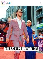 パイレーツのスキーンズとオリビア・ダンさん。ＭＬＢ公式インスタグラム（ｍｌｂ）より