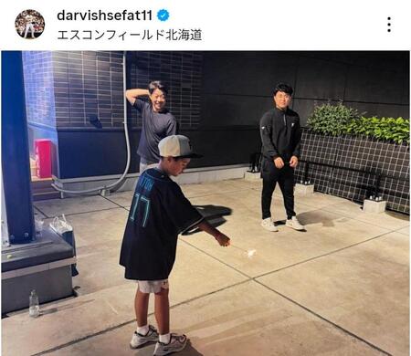 ダルビッシュのインスタグラム（ｄａｒｖｉｓｈｓｅｆａｔ１１）より