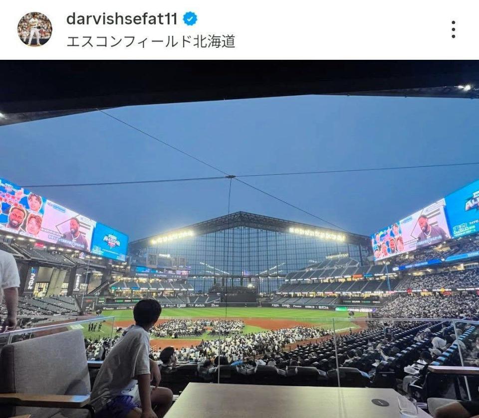 ダルビッシュのインスタグラム（ｄａｒｖｉｓｈｓｅｆａｔ１１）より