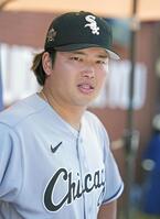 　米大リーグ、オールスター戦の前日、取材に応じるホワイトソックスの村上宗隆＝13日、フィラデルフィア（共同）