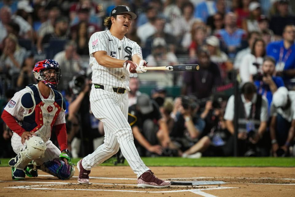 本塁打競争に出場した村上（写真提供・ＡＰ／アフロ）