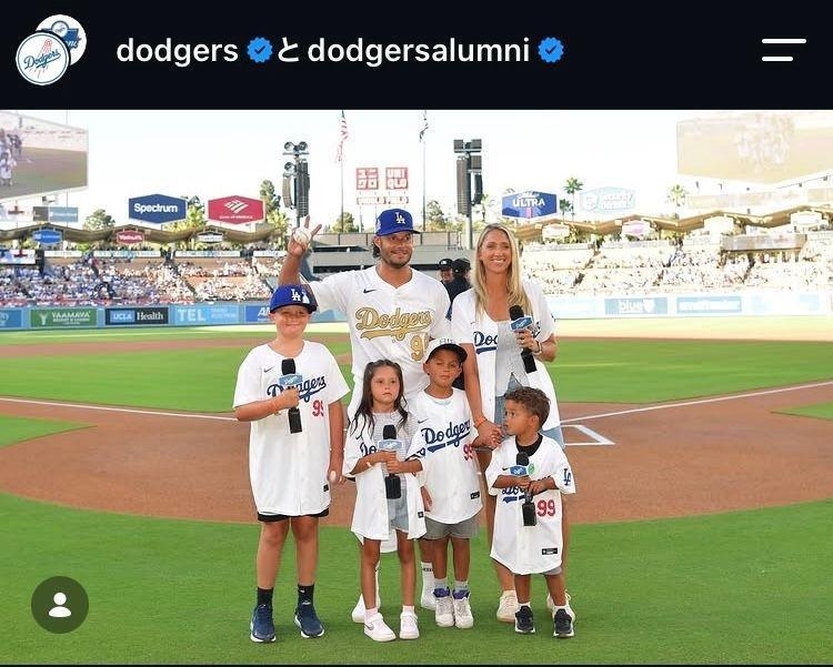 ドジャースのインスタグラム（＠ｄｏｄｇｅｒｓ）より