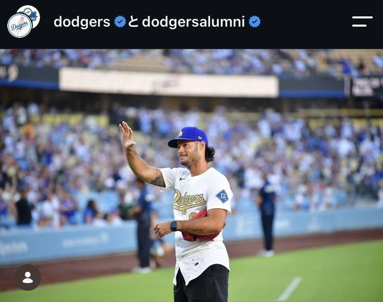 ドジャースのインスタグラム（＠ｄｏｄｇｅｒｓ）より