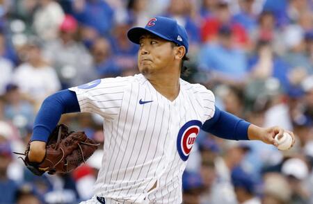 先発し、５回を１失点で８勝目を挙げた今永（共同）