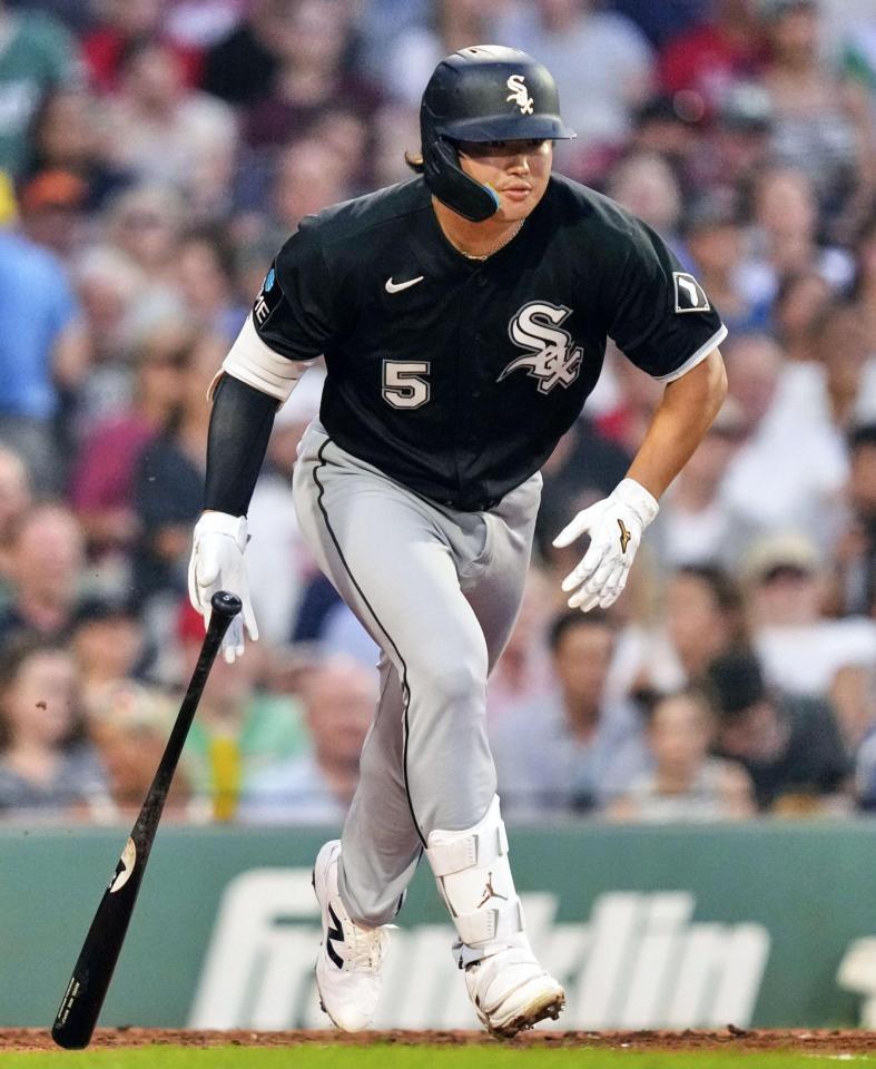 ３回、一ゴロに倒れたホワイトソックス・村上（ＡＰ＝共同）