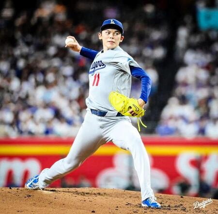 ６回２失点と好投した佐々木（ロサンゼルス・ドジャース提供）