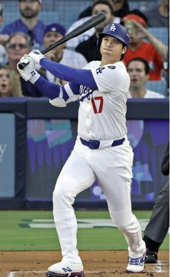 ドジャースの大谷翔平（提供・共同通信社）
