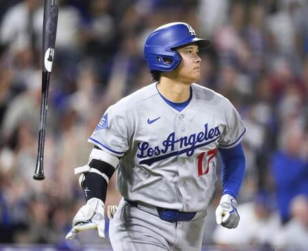 　ロッキーズ戦の６回、２打席連続の本塁打となる29号２ランを放ったドジャース・大谷＝デンバー（ＡＰ＝共同）