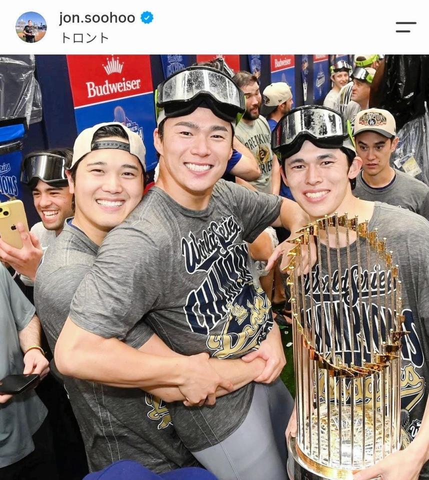 ジョン・スーフー氏のインスタグラム（ｊｏｎ．ｓｏｏｈｏｏ）より