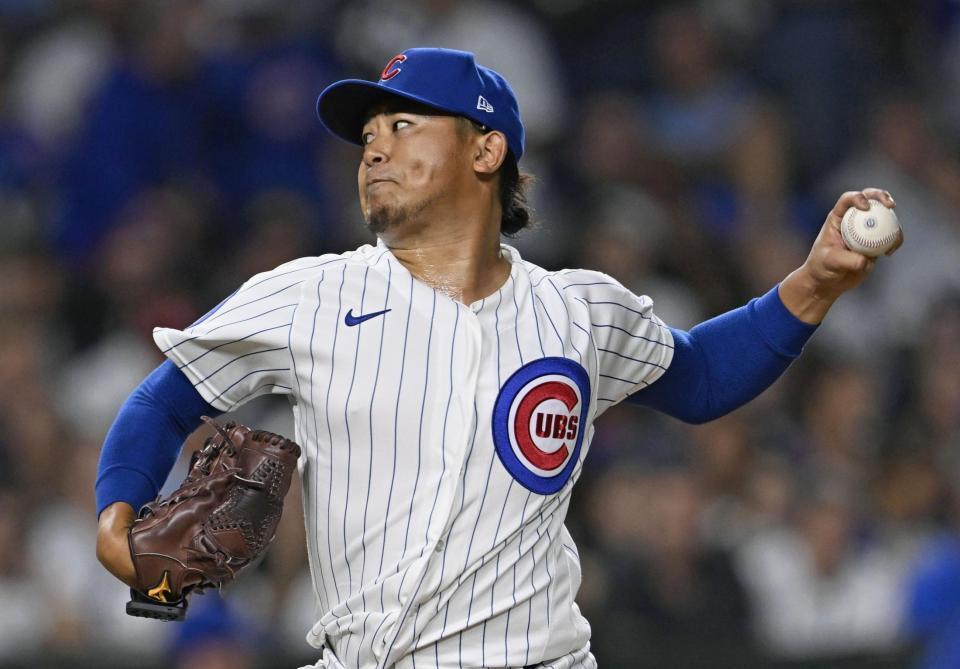 先発した今永。６回３失点で勝敗は付かなかった（共同）
