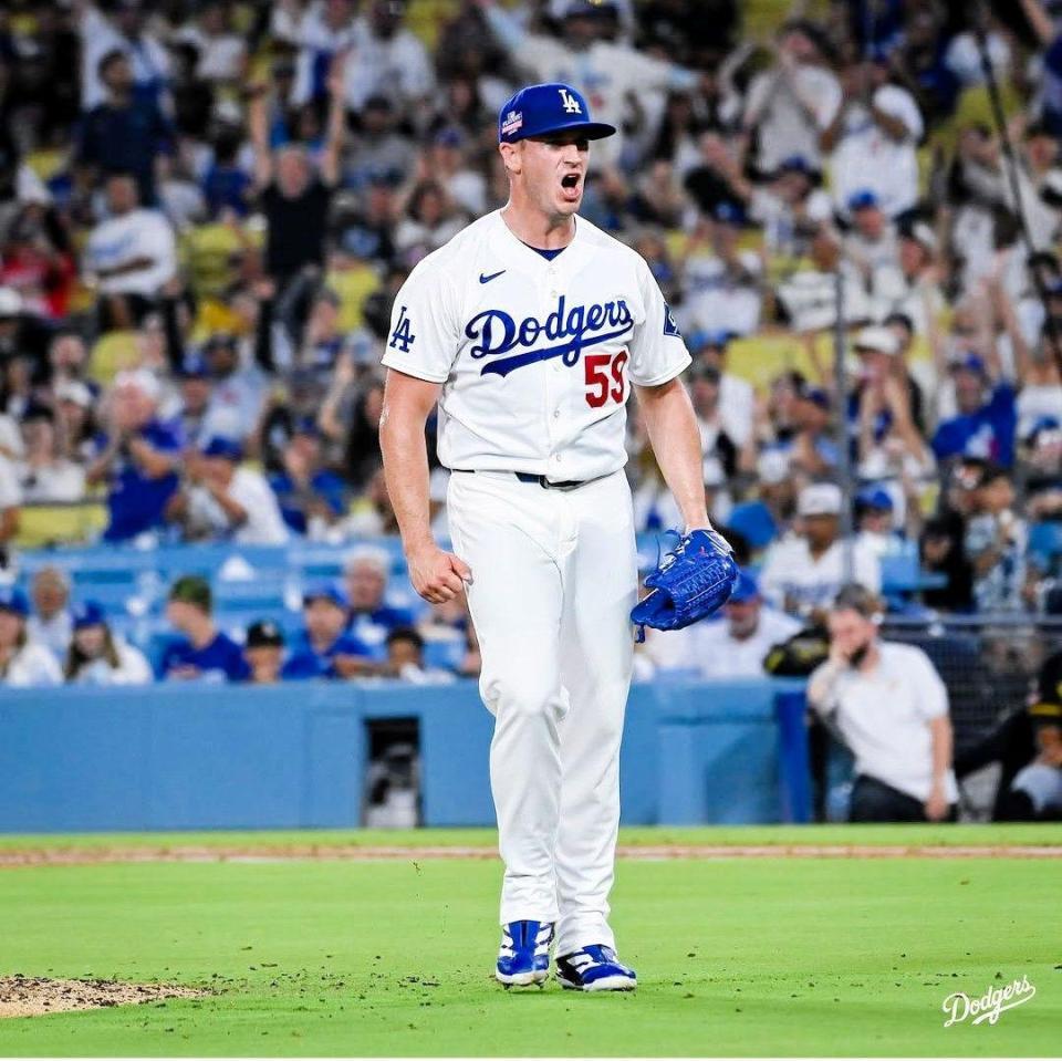十回を無失点に抑え今季初勝利を挙げたフィリップス（ロサンゼルス・ドジャース提供）