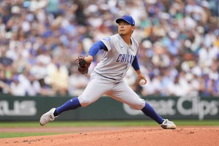 マリナーズ戦に先発した今永（ＭＬＢ提供・ゲッティ＝共同）