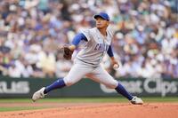 マリナーズ戦に先発した今永（ＭＬＢ提供・ゲッティ＝共同）