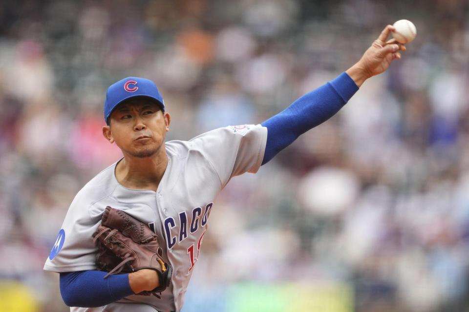 マリナーズ戦に先発した今永（ＡＰ＝共同）