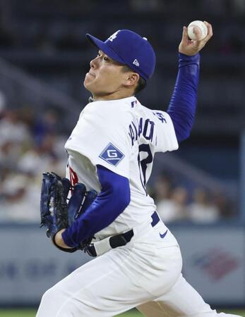 レッズ戦に先発した山本（共同）