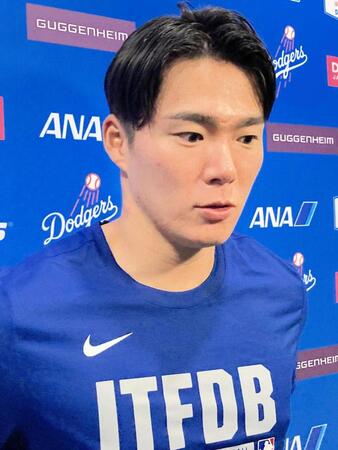 試合後、張本氏死去について語る山本（撮影・小林信行）