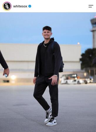 ヒューストンへ移動するＣ・モンゴメリー。ホワイトソックスのインスタグラム（ｗｈｉｔｅｓｏｘ）より