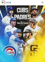 ＷＣＳパドレス－カブス戦のビジュアル。ＭＬＢ公式インスタグラム（ｍｌｂ）より