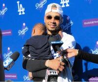 ドジャースのベッツと長男・カイくん