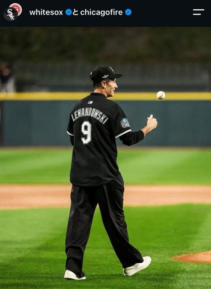 ホワイトソックスのインスタグラム（＠ｗｈｉｔｅｓｏｘ）より