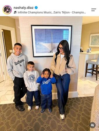 ディアスの妻・ナシャリーさんのインスタグラム（ｎａｓｈａｌｙ．ｄｉａｚ）より