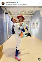 キケ・ヘルナンデスの妻、マリアナさんのインスタグラム（ｍａｒｉａｎａｖｉｃｅｎｔｅ）より