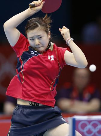 　２番手で出場した福原（共同）