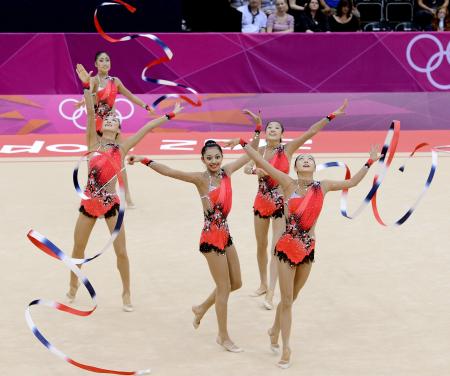 　団体予選後半　リズミカルな日本の演技（共同）