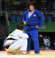 ３位決定戦に勝利し銅メダルを獲得した山部佳苗＝リオ