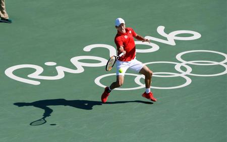 　ナダルと対戦する錦織圭