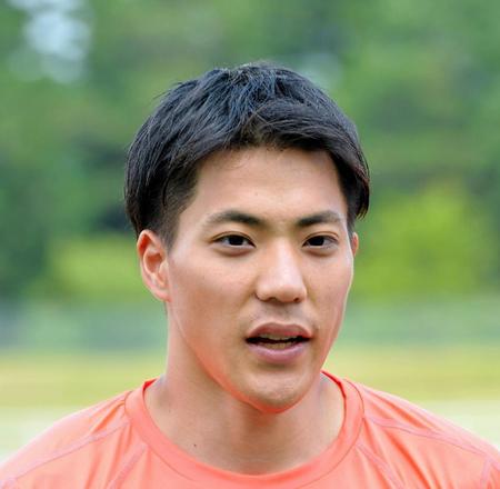 　陸上男子１００メートルの準決勝で敗退した山県亮太