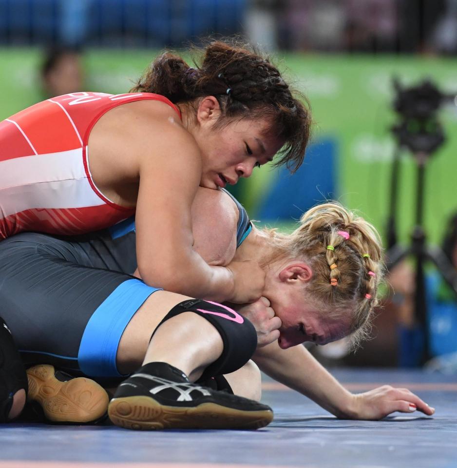 初戦に勝利した川井梨紗子＝リオデジャネイロ（撮影・棚橋慶太）