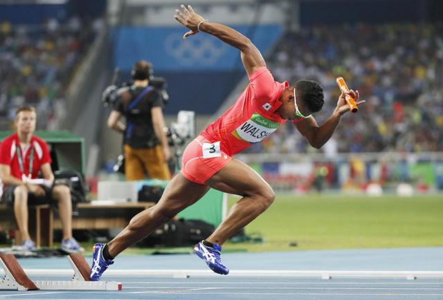 男子１６００ｍリレーは予選落ち　１組７位でフィニッシュ