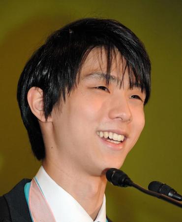 平昌五輪を終えてフィギュアスケートの魅力を語る羽生結弦＝東京・内幸町（撮影・堀内翔）