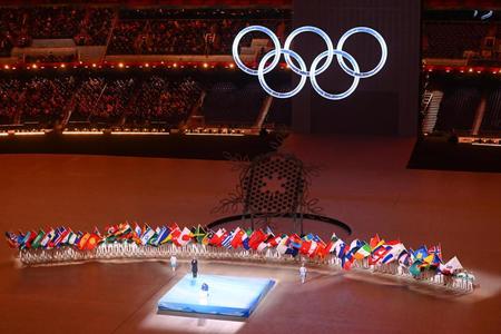 　トーマス・バッハ会長のあいさつ全景（撮影・堀内翔）