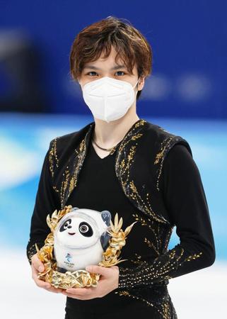 男子で銅メダルを獲得した宇野昌磨（共同）