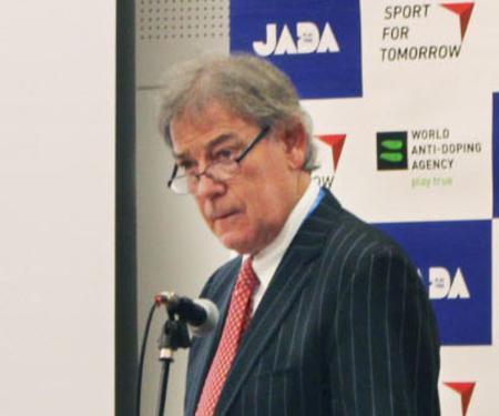 　世界反ドーピング機関のデービッド・ハウマン前事務総長＝２０１６年