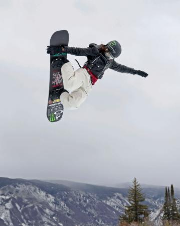 　スノーボードの女子スロープスタイルで３位に入った村瀬心椛＝アスペン（ゲッティ＝共同）