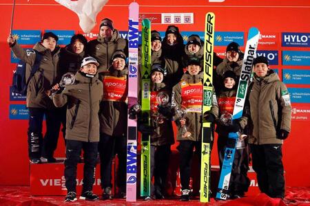 スキージャンプ日本混合団体　五輪前哨戦で３位　高梨が失速も二階堂らが挽回　丸山「五輪へいい実戦に」