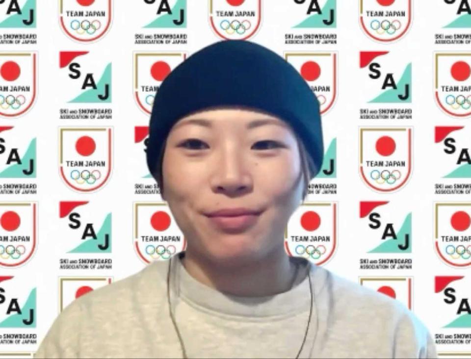 　直前合宿地のスイスからオンライン取材に応じた冨田