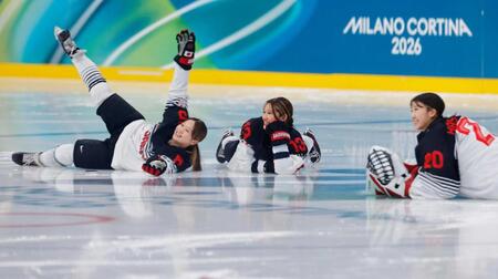 アイスホッケー女子代表　初戦で勢い乗る　フランス相手にＦＷ輪島「決め切りたい」
