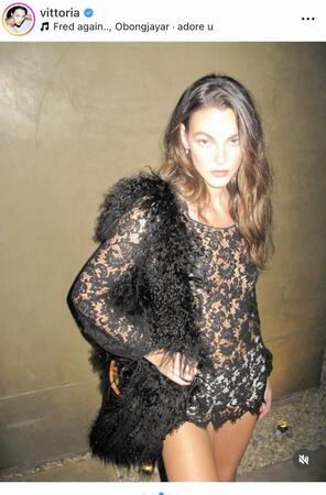 ヴィットリア・チェレッティのインスタグラム＠ｖｉｔｔｏｒｉａより