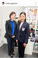 八木沼純子さんのインスタグラム（＠ｊｕｎｋｏ＿ｙａｇｉｎｕｍａ）から