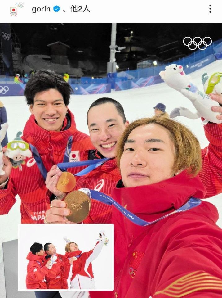 　オリンピック日本語版の公式インスタグラム（ｇｏｒｉｎ）より